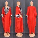 Muslim Plus Size Robe - Manufacturer - European American Cross-border African Print Loose Long Dress
