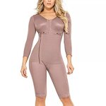 Long Pants Shapewear - Manufacturer - Cinta Modeladora Feminina Side Zipper Thigh Slimmer Bodysuit