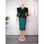 MD African Bodycon Gown - Manufacturer - Plus Size Wedding Party Long Luxury Ankara Dress