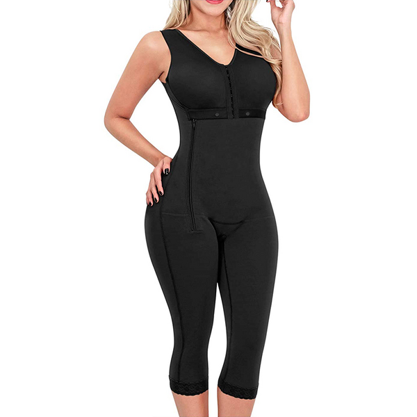 Long Pants Shapewear - Manufacturer - Cinta Modeladora Feminina Side Zipper Thigh Slimmer Bodysuit