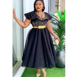 Turkey Dashiki Evening Gown - Manufacturer - 2024 Plus Size African Wedding Party Ankara Robe