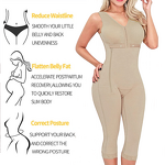 Long Pants Shapewear - Manufacturer - Cinta Modeladora Feminina Side Zipper Thigh Slimmer Bodysuit