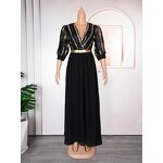 African Sequin Evening Gown - Manufacturer - MD 2023 Plus Size Wedding Party Bodycon Dashiki