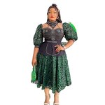 African Dashiki Evening Gown - Manufacturer - 2024 Spring Wedding Party Plus Size Ankara Robe