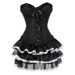 Burlesque Corset Skirt Set - Manufacturer - ChaoRong Plus Size Victorian Fashion Gowns Corselet