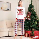 Christmas Parent-child Pajamas - Manufacturer - 2024 European American Plaid Deer Printed Home Set