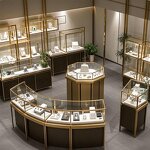 Rose Alloy Jewelry Set - Manufacturer - Women's Trendy Hip Hop Bling Rhinestone Necklace Watch Stylish