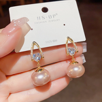 Freshwater Pearl Earrings - Manufacturer - 925 Silver Needle Gold Plated Daily Wear Wholesale Stud