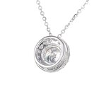 Diamond Pendant Necklace - Manufacturer - AKICE 14K White Gold Lab Grown Diamonds Women's Gift