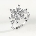 Sunflower Anxiety Ring - Manufacturer - Women's Brass Silver Plated Decompression Wedding Engagement