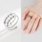 Snowflake Swivel Ring - Manufacturer - Women's Trendy Adjustable Decompression Zircon Christian Jewelry