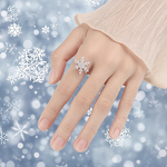 Sunflower Anxiety Ring - Manufacturer - Women's Brass Silver Plated Decompression Wedding Engagement