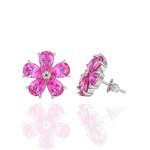 Lab Emerald Silver Ring - Manufacturer - 18K White Gold Plated Egg-Shaped Oval Factory Direct Fine Ring