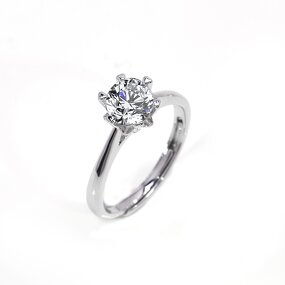 Lab Grown Diamond Ring - Manufacturer - IGI Certified 14K White Gold Fashion Fine Jewelry Ring
