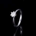 Green Moissanite Ring - Manufacturer - 925 Silver Round Cut Luxury Gemstone Engagement Fine Jewelry