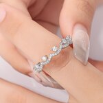 Lab Grown Diamond Earrings - Manufacturer - AKICE 925 Silver Yellow Tiny Melee Half Eternity Stackable