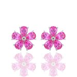 Lab Emerald Silver Ring - Manufacturer - 18K White Gold Plated Egg-Shaped Oval Factory Direct Fine Ring