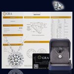 Diamond Pendant Necklace - Manufacturer - AKICE 14K White Gold Lab Grown Diamonds Women's Gift