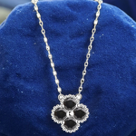 Star Moon Zircon Necklace - Manufacturer - S925 Silver Clavicle Chain Multi-Wear Niche Elegant Gift