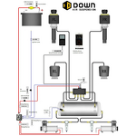 Bluetooth Air Ride Management - Manufacturer - 4 Corner 5 Segment Classical Car Suspension Parts