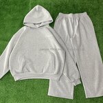 Sweat Suit - Manufacturer - TT519 Vintage Hoodie Sweatpants Cropped Boxy Fit Screen Printing
