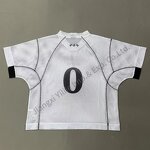 Men's Football Jersey - Manufacturer - TS2186 Cropped Mesh Sublimation Embroidery Contrast