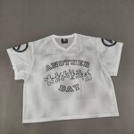 Men's T-Shirt - Manufacturer - TS2183 Knitted Cotton Drop Shoulder Plus Size Double Layer Print