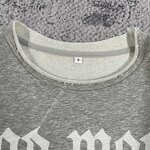 Long Sleeve Shirt - Manufacturer - TS3654 DTG logo Oversized Cut Out Boxy Cropped Rhinestone