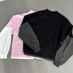 Men's T-shirts - Manufacturer - TS2512 Cotton Oversized DTG Printing Double Layer Long Sleeve