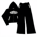 Sweatsuits - Manufacturer - TT315 Cotton Heavyweight Striped Flared Wide Leg Unisex Baggy