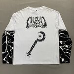 Men's Long Sleeve T Shirt - Manufacturer - TS2928 100% Cotton Double Layer Oversized Custom Print