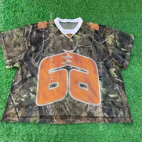 Men's TShirt - Manufacturer - TS3004 Football Jersey Mesh Vintage Streetwear Dtg Printing