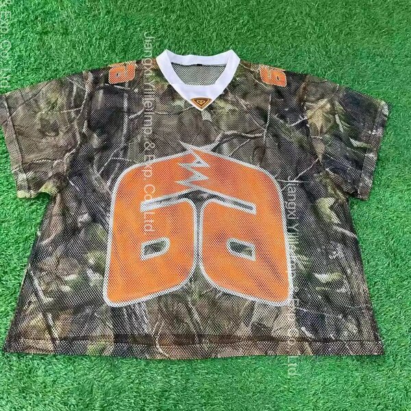 Men's TShirt - Manufacturer - TS3004 Football Jersey Mesh Vintage Streetwear Dtg Printing