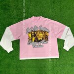 Men's T-Shirts - Manufacturer - TS3006 100% Cotton Heavyweight Double Layer Patched Graphic Print