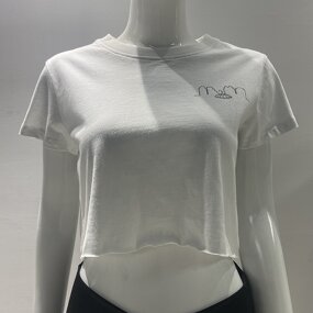 Women's Crop Top - Manufacturer - TS2603 Knitted Cotton Custom Logo Digital Printing Athletic