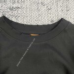 Long Sleeve Shirt - Manufacturer - TS3654 DTG logo Oversized Cut Out Boxy Cropped Rhinestone