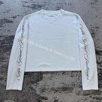 Men's Long Sleeve T-Shirt - Manufacturer - TS3741 Waffle Knit Vintage White Digital Print Oversized