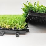 Artificial Grass - Manufacturer - Black Carpet Roll Outdoor Landscape Lawn