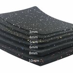 Gym Rubber Floor Mat - Manufacturer - Wear Resistant ISO Black Toxic Layer Surface