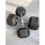 Hex Dumbbell - Manufacturer - Gym Home Fitness Rubber Hexagonal Set Weights