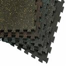 Gym Rubber Tiles - Manufacturer - 15mm Interlocking Puzzle 8mm Roll Fitness Area