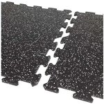 Gym Rubber Tiles - Manufacturer - 15mm Interlocking Puzzle 8mm Roll Fitness Area