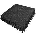 Gym Rubber Flooring - Manufacturer - 3mm-12mm Fireproof Black Roll Fitness Mat