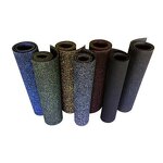 Gym Rubber Flooring - Manufacturer - 3mm-12mm Fireproof Black Roll Fitness Mat