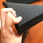 Gym Rubber Tile - Manufacturer - 20mm EPDM Black Used Floor Equipment Fitness Mat