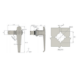 Waterproof Handle Lock - Manufacturer - MS304-1 Zinc Alloy Electrical Panel Tool Box Key