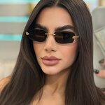 Sunglasses Manufacturer - 2025 Trending Fashion Gold Frame New Design for Women