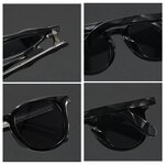 Sunglasses Manufacturer - Customizable Thick PC Square Frame with Strong Hinge for Unisex