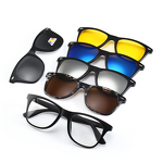 Glasses Manufacturer - Custom Logo Women TR90 Cat Eye Blue Light UV400 Clip Sunglasses