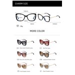 Glasses Manufacturer - Hot Sale Retro Metal Cat Eye Photochromic Blue Light Blocking Fashionable